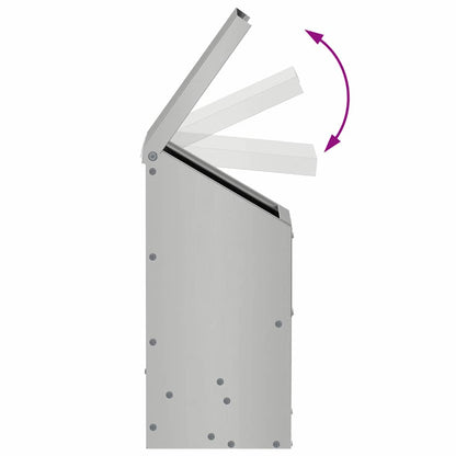Feeder per pollo Argento 21 x 16 x 33 cm Acciaio zincato | homemem39