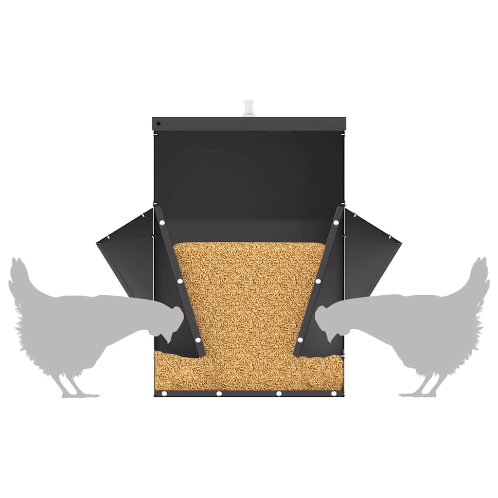 Feeder per pollo Nero 40,5 x 45 x 41 cm