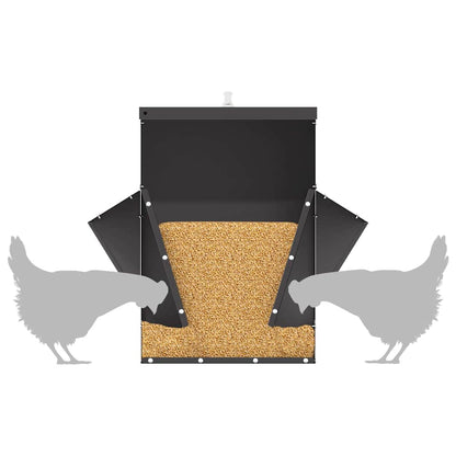 Feeder per pollo Nero 40,5 x 45 x 41 cm