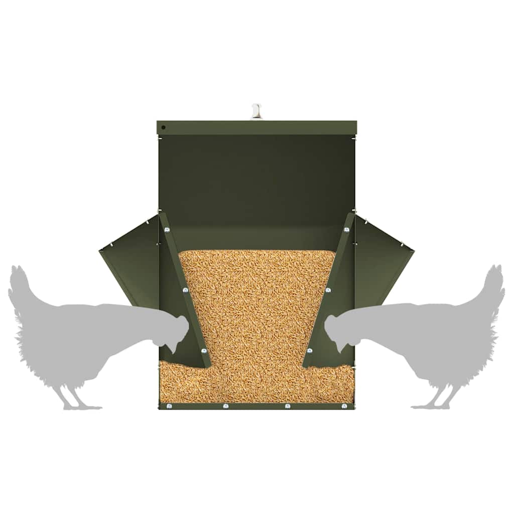 Feeder per pollo Verde oliva 40,5 x 45 x 41 cm