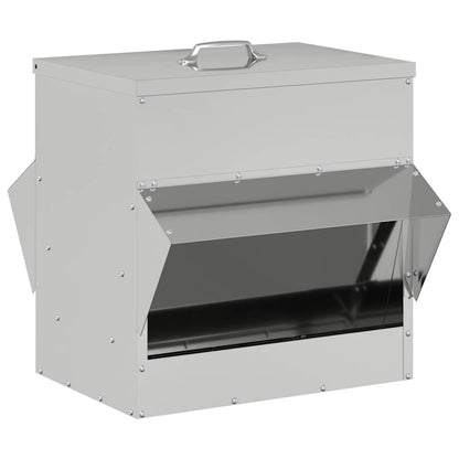 Feeder per pollo Argento 40,5 x 45 x 41 cm Acciaio zincato
