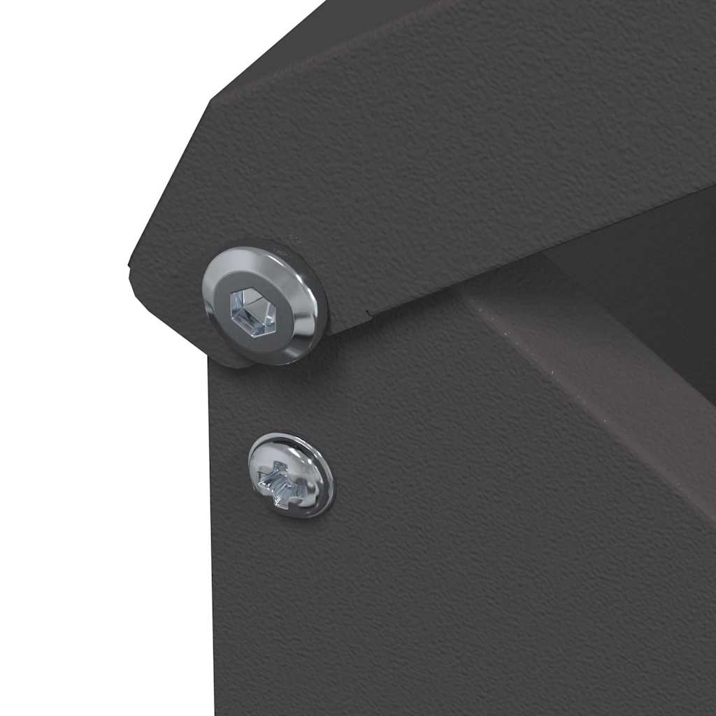 Feeder per pollo Nero 13 x 12 x 51 cm Acciaio laminato a freddo