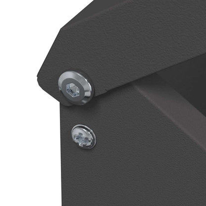 Feeder per pollo Nero 13 x 12 x 51 cm Acciaio laminato a freddo