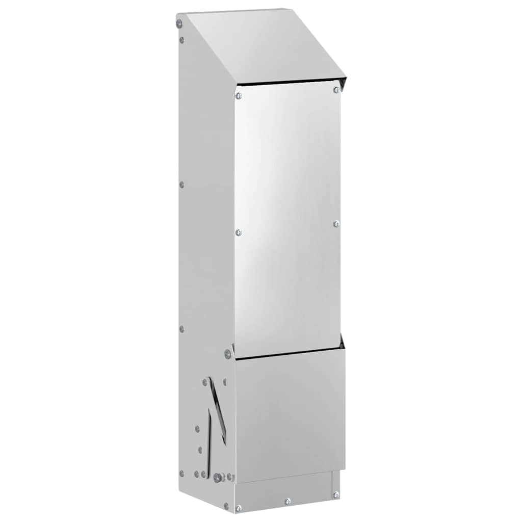 Feeder per pollo Argento 13 x 12 x 51 cm Acciaio zincato