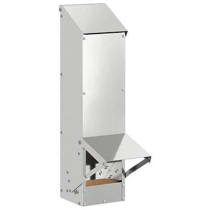 Feeder per pollo Argento 13 x 12 x 51 cm Acciaio zincato