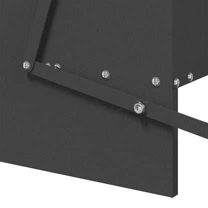 Mangiatore a Pedale per Pollo Nero 75 x 53 x 20,5 cm