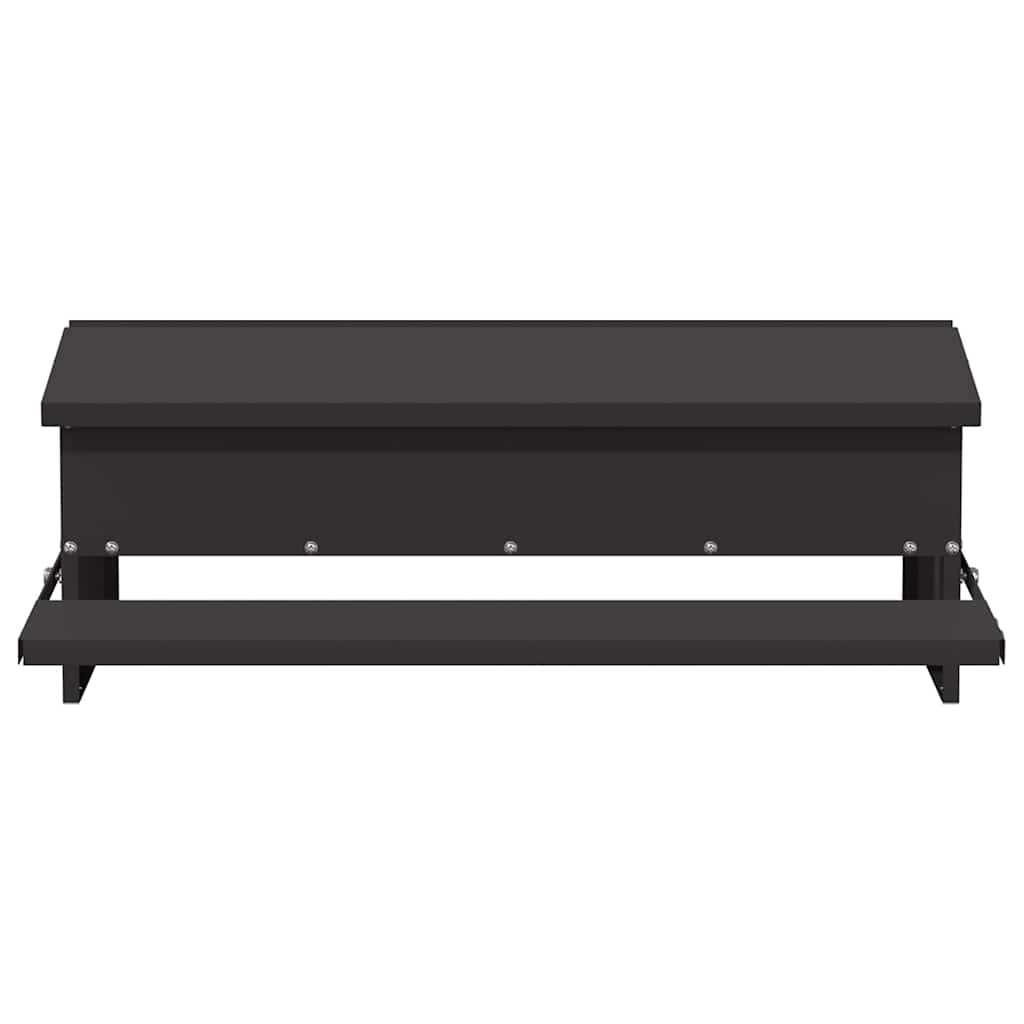 Mangiatore a Pedale per Pollo Nero 75 x 53 x 20,5 cm
