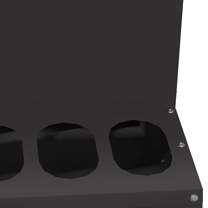 Feeder per pollo Nero 40 x 40 x 45 cm Acciaio laminato a freddo