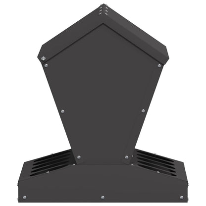 Feeder per pollo Nero 40 x 40 x 45 cm Acciaio laminato a freddo