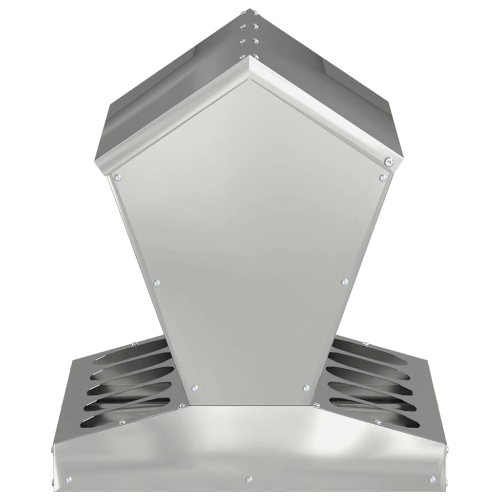 Feeder per pollo Argento 40 x 40 x 45 cm Acciaio zincato