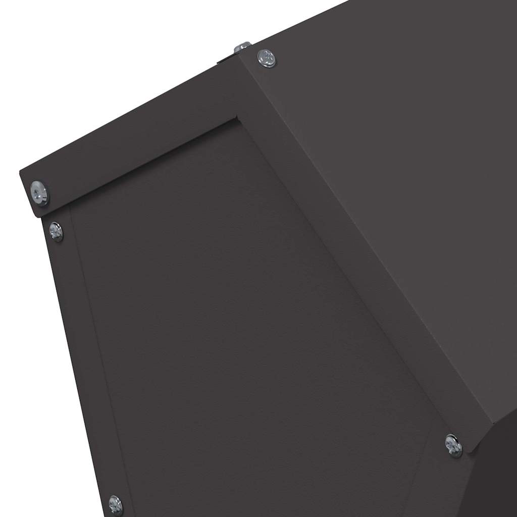 Feeder per pollo Nero 30 x 30 x 39 cm Acciaio laminato a freddo