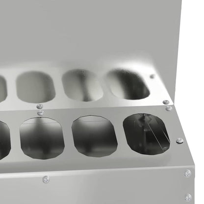 Feeder per pollo Argento 30 x 30 x 39 cm Acciaio zincato