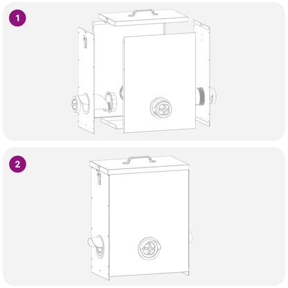 Feeder per pollo Nero 32,5 x 20,5 x 43 cm