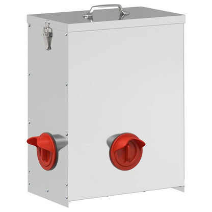 Feeder per pollo Argento 32,5 x 20,5 x 43 cm Acciaio zincato