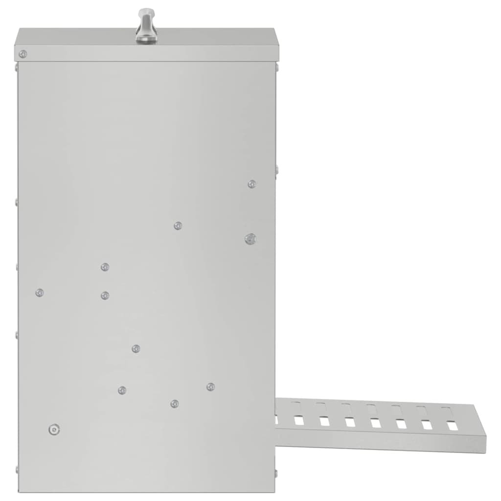 Mangiatore a Pedale per Pollo Argento 25 x 42 x 40 cm