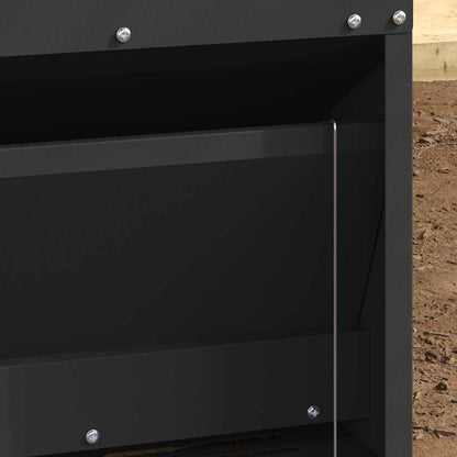 Mangiatore a Pedale per Pollo Nero 33 x 42 x 40 cm