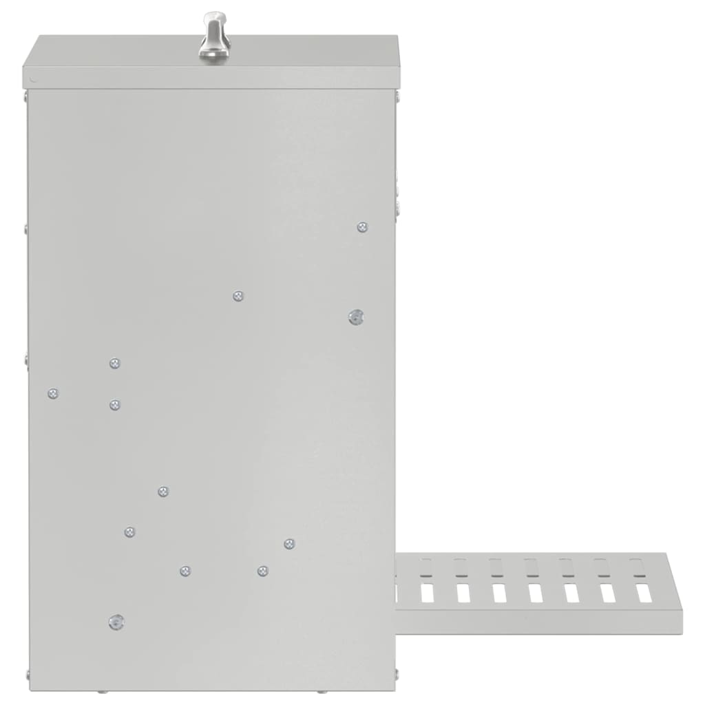 Mangiatore a Pedale per Pollo Argento 33 x 42 x 40 cm