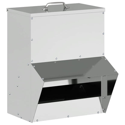 Feeder per pollo Argento 20 x 25 x 35 cm Acciaio zincato
