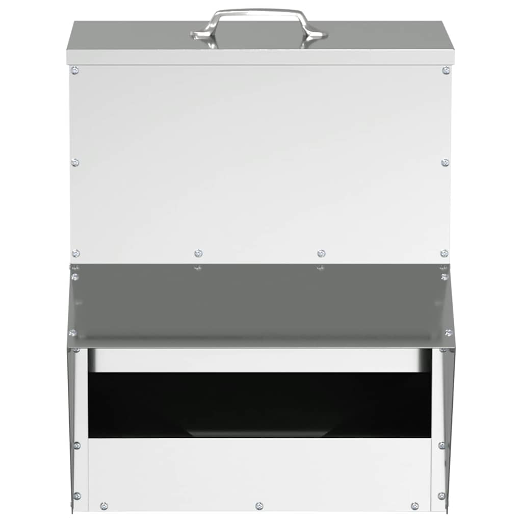 Feeder per pollo Argento 20 x 25 x 35 cm Acciaio zincato