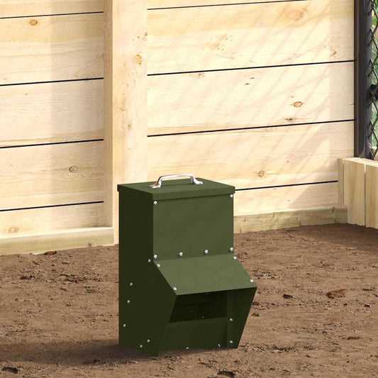 Feeder per pollo Verde oliva 20 x 25 x 35 cm