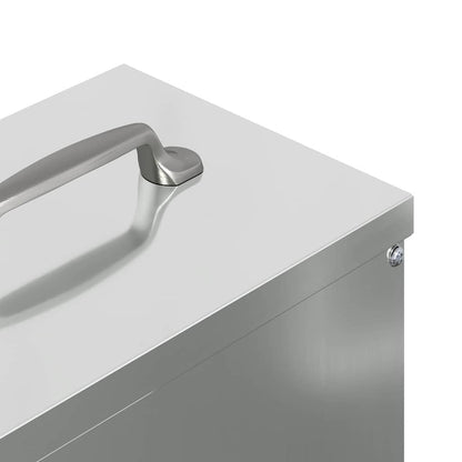 Feeder per pollo Argento 20 x 25 x 35 cm Acciaio zincato