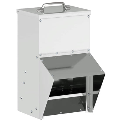 Feeder per pollo Argento 20 x 25 x 35 cm Acciaio zincato