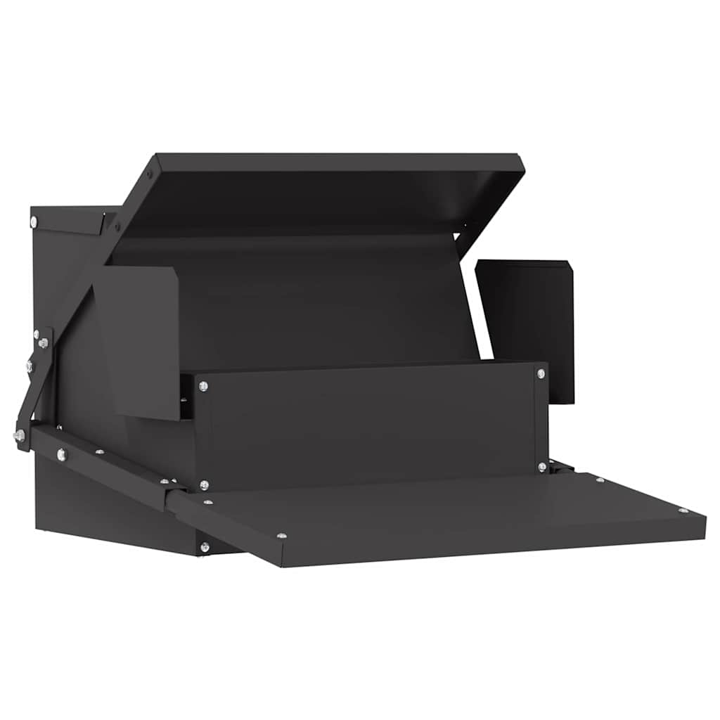 Mangiatore a Pedale per Pollo Nero 50 x 40 x 29 cm