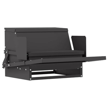 Mangiatore a Pedale per Pollo Nero 50 x 40 x 29 cm
