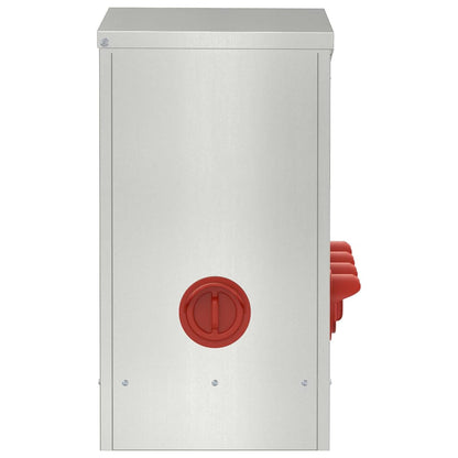 Feeder per pollo 2 pcs Argento 60,5 x 29 x 51 cm