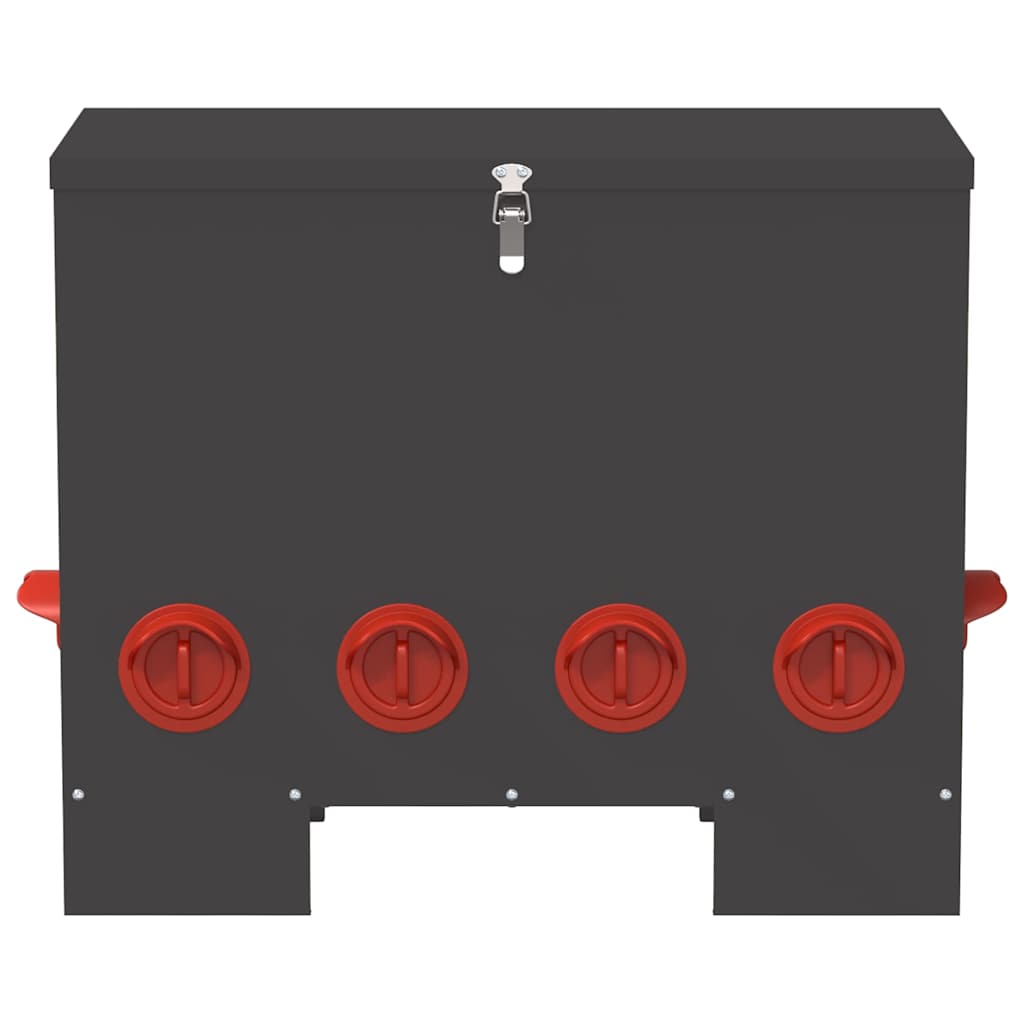 Feeder per pollo 2 pcs Nero 60,5 x 29 x 51 cm