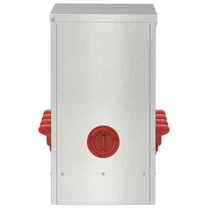 Feeder per pollo 2 pcs Argento 60,5 x 29 x 51 cm