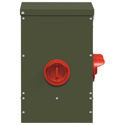 Feeder per pollo 2 pcs Verde oliva 40,5 x 25 x 38 cm