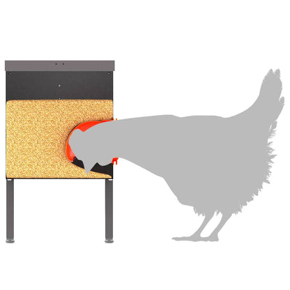 Feeder per pollo 2 pcs Nero 41,5 x 20,5 x 33 cm