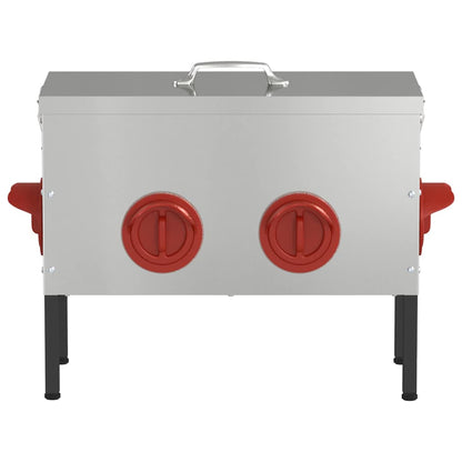 Feeder per pollo 2 pcs Argento 41,5 x 20,5 x 33 cm