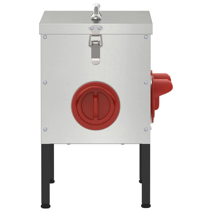 Feeder per pollo 2 pcs Argento 41,5 x 20,5 x 33 cm