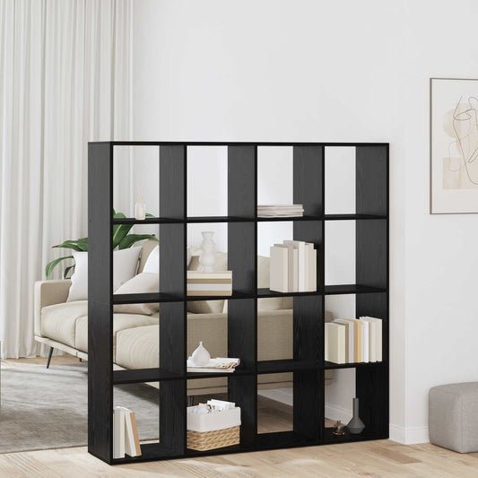 Armadio per Libri Rovere Nero 137,5 x 29 x 137,5 cm | homemem39