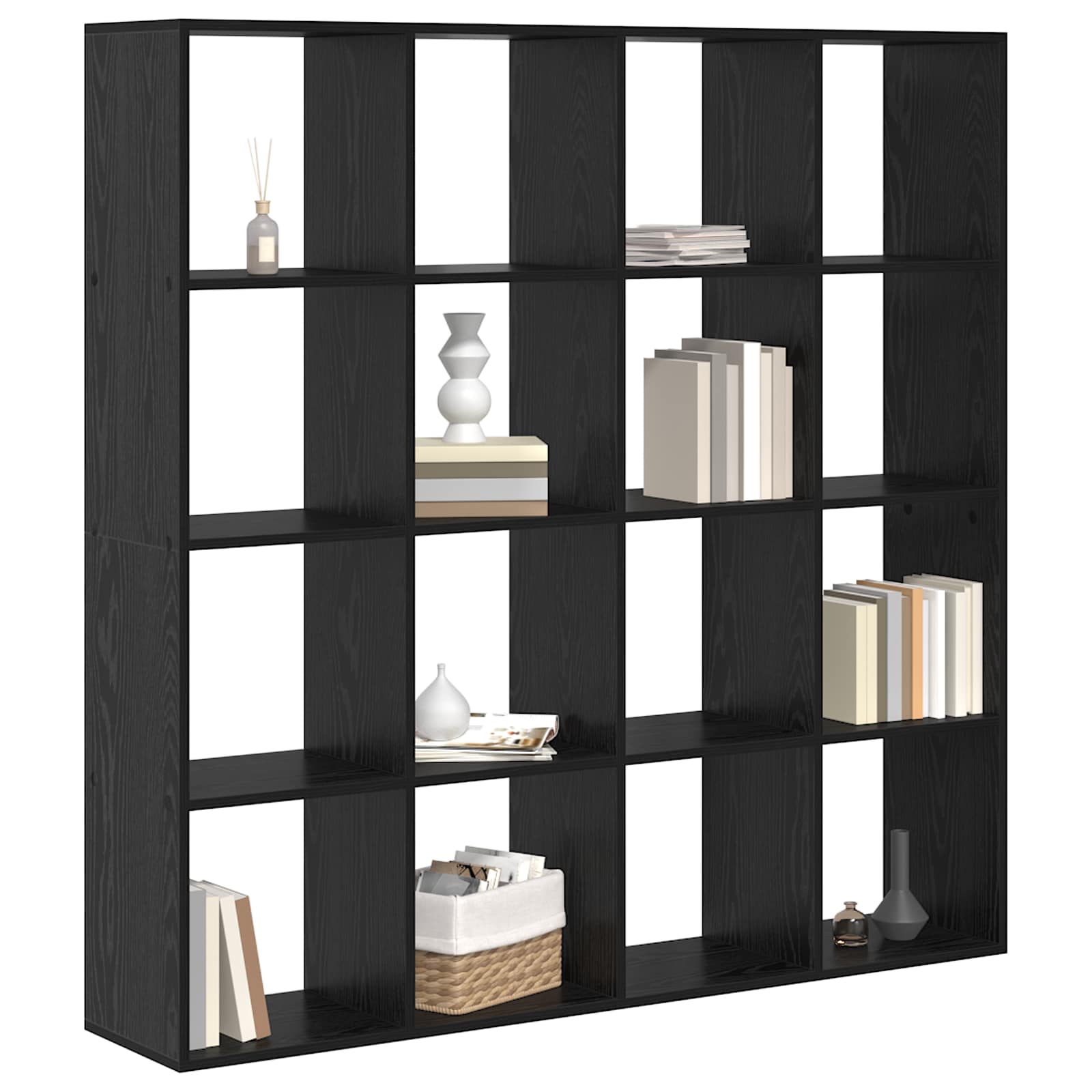 Armadio per Libri Rovere Nero 137,5 x 29 x 137,5 cm | homemem39