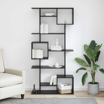 Armadio per Libri Rovere Nero 92 x 29 x 188 cm | homemem39