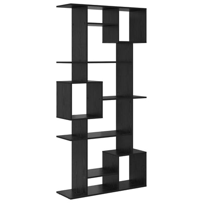Armadio per Libri Rovere Nero 92 x 29 x 188 cm | homemem39