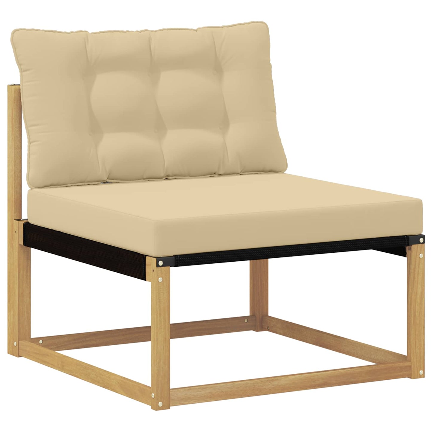 Set di divani da esterno 10 pz Bianco e Beige