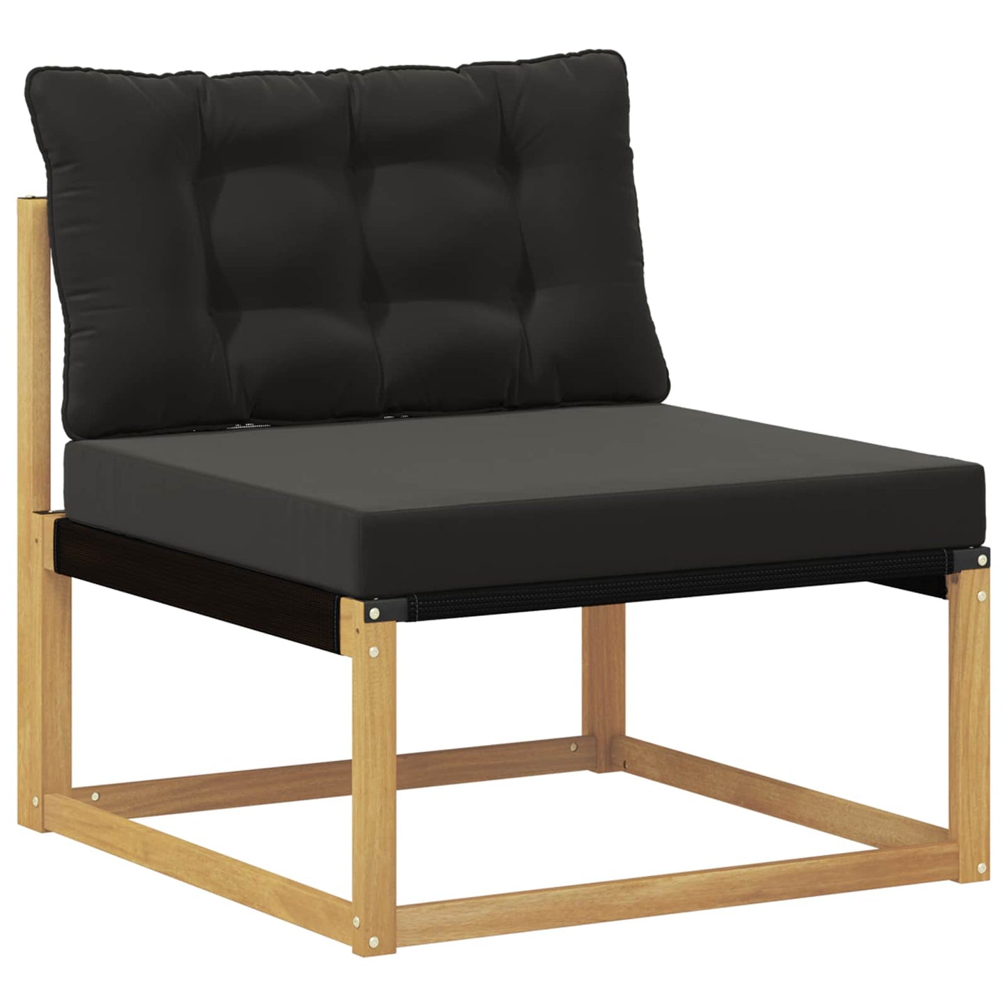 Set di divani da esterno 10 pz Bianco e Nero