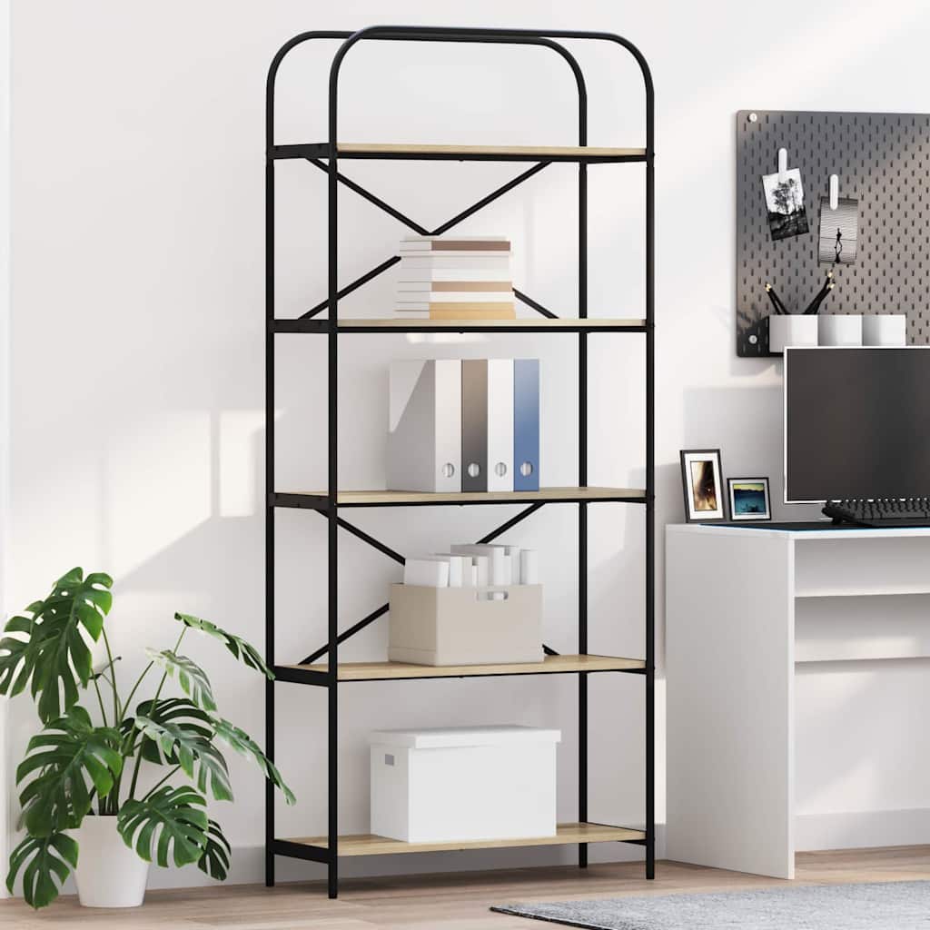 Libreria Rovere Sonoma 80 x 30 x 183 cm Legno multistrato