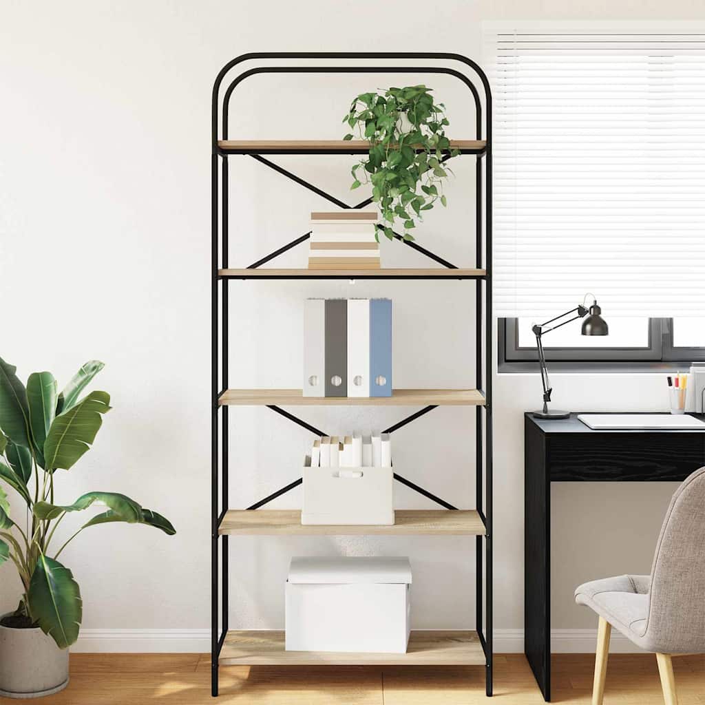 Libreria Rovere Sonoma 80 x 30 x 183 cm Legno multistrato