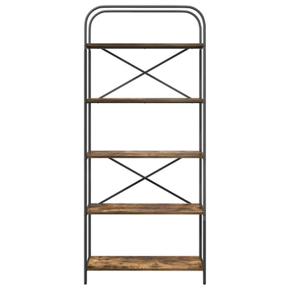 Libreria Rovere fumé 80 x 30 x 183 cm Legno multistrato