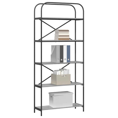 Libreria Grigio Sonoma 80 x 30 x 183 cm Legno multistrato