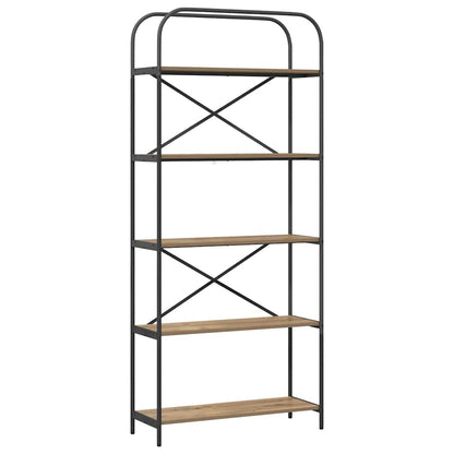 Libreria Rovere artigianale 80 x 30 x 183 cm Legno multistrato