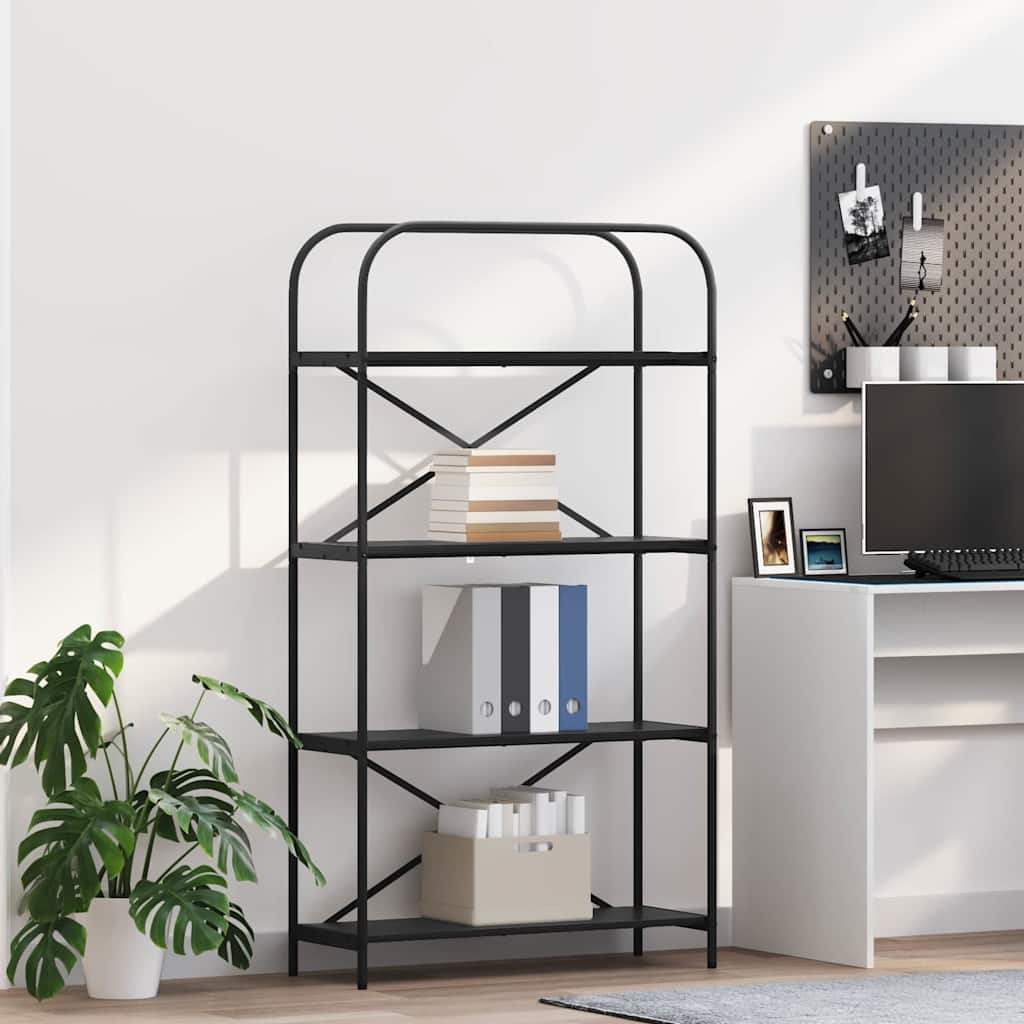 Libreria Rovere Nero 80 x 30 x 146 cm Legno multistrato