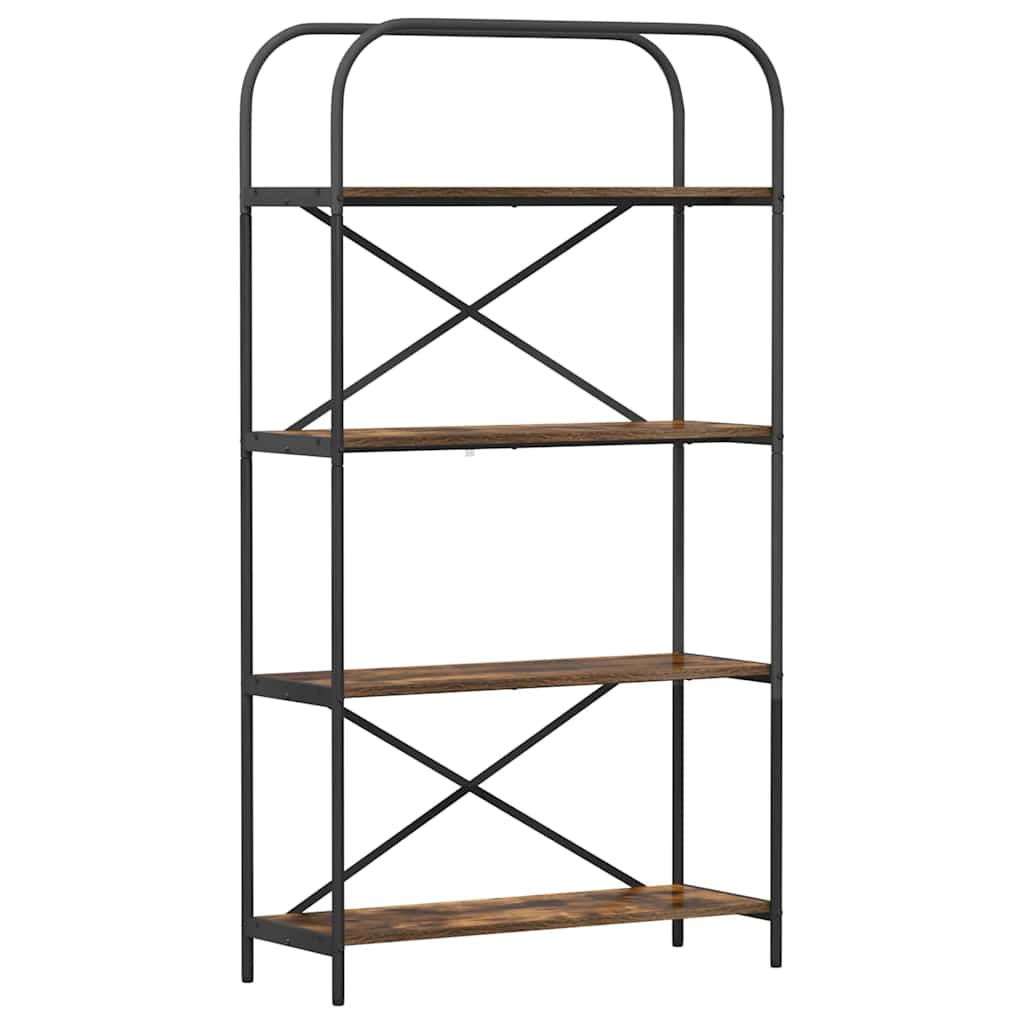 Libreria Rovere fumé 80 x 30 x 146 cm Legno multistrato