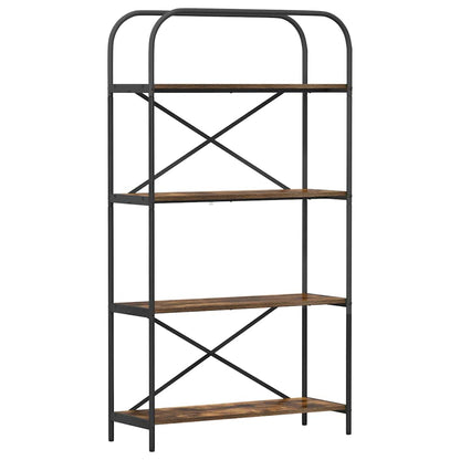 Libreria Rovere fumé 80 x 30 x 146 cm Legno multistrato