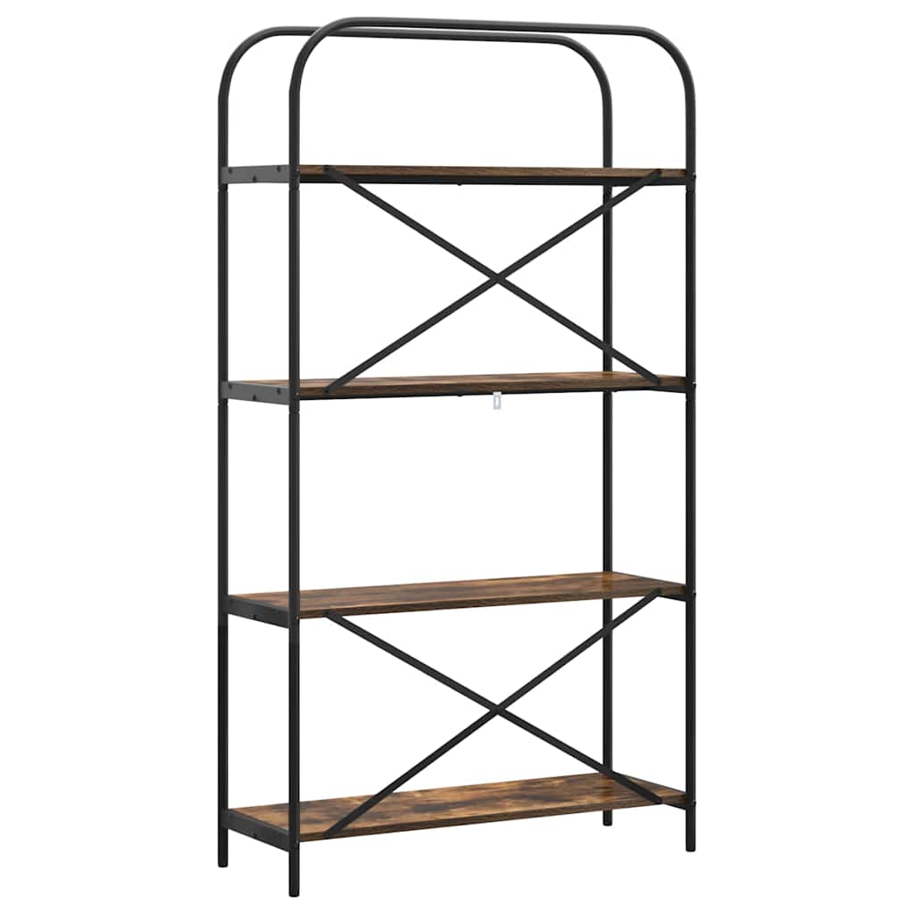 Libreria Rovere fumé 80 x 30 x 146 cm Legno multistrato